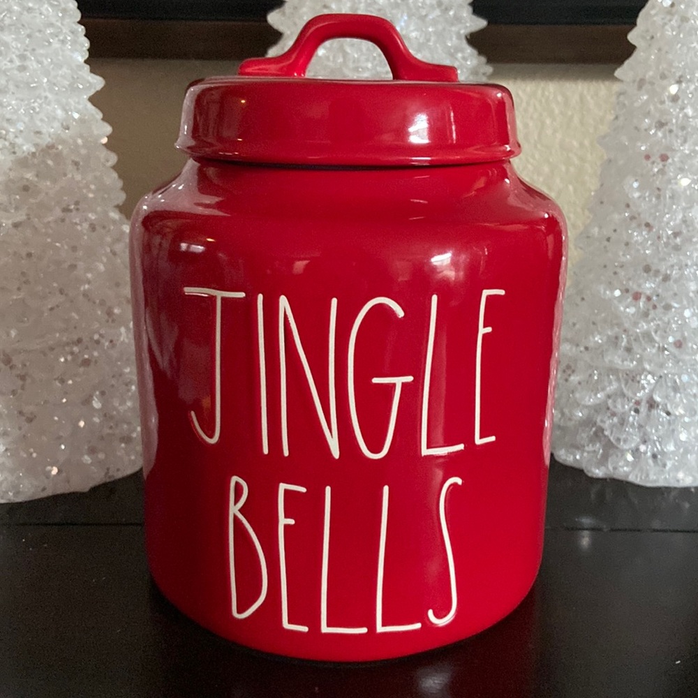 Rae Dunn Jingle Bells Canister